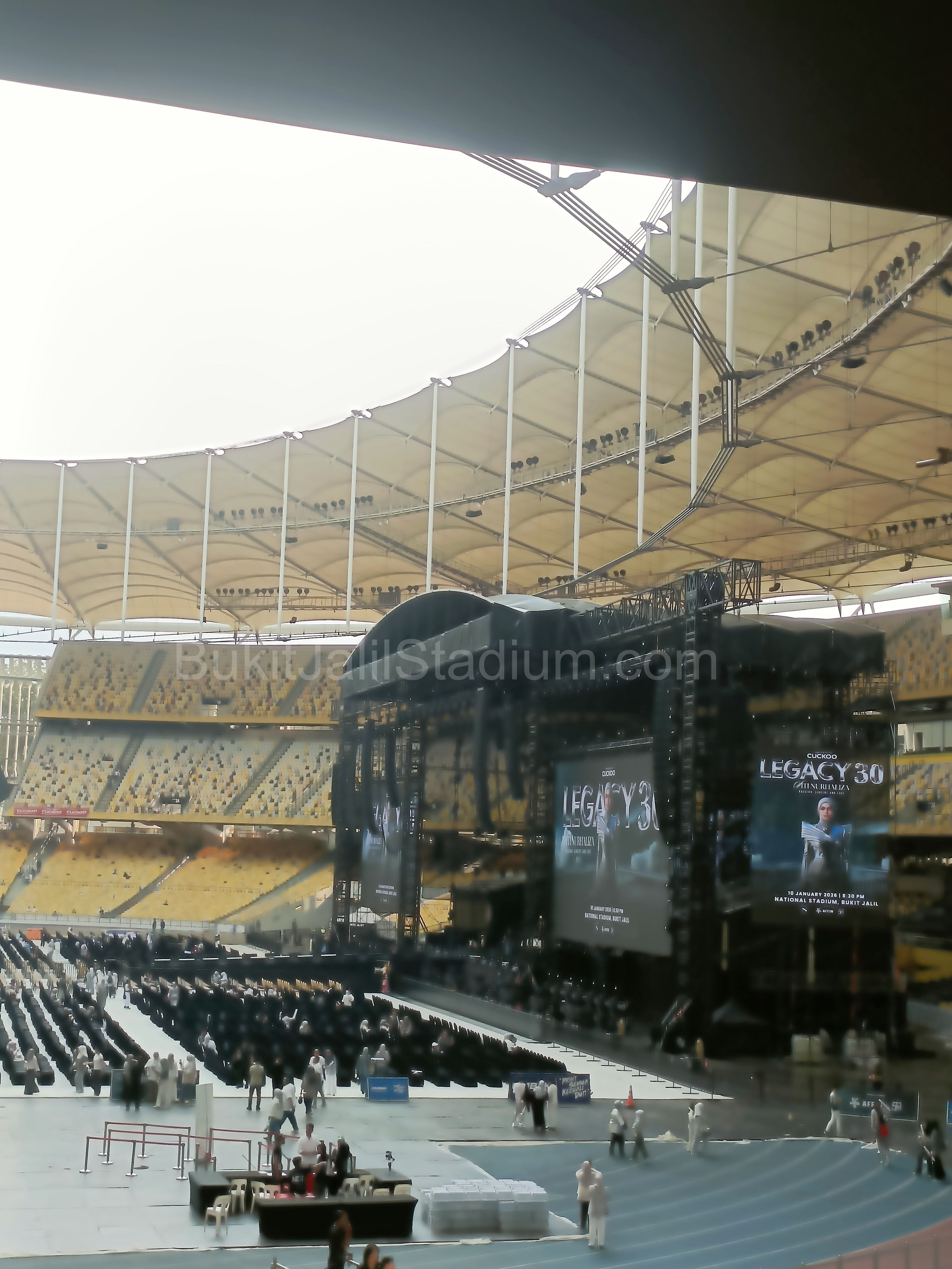 0.5x View of Bukit Jalil field from section 105 of Stadium Bukit Jalil.