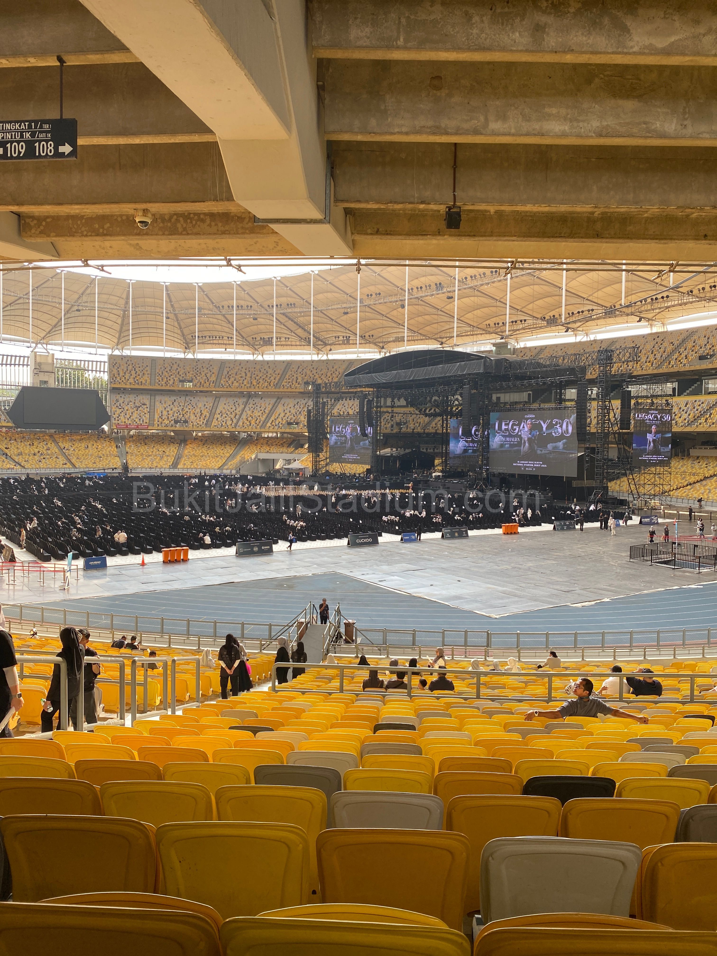 1x View of Bukit Jalil field from section 108 of Stadium Bukit Jalil.