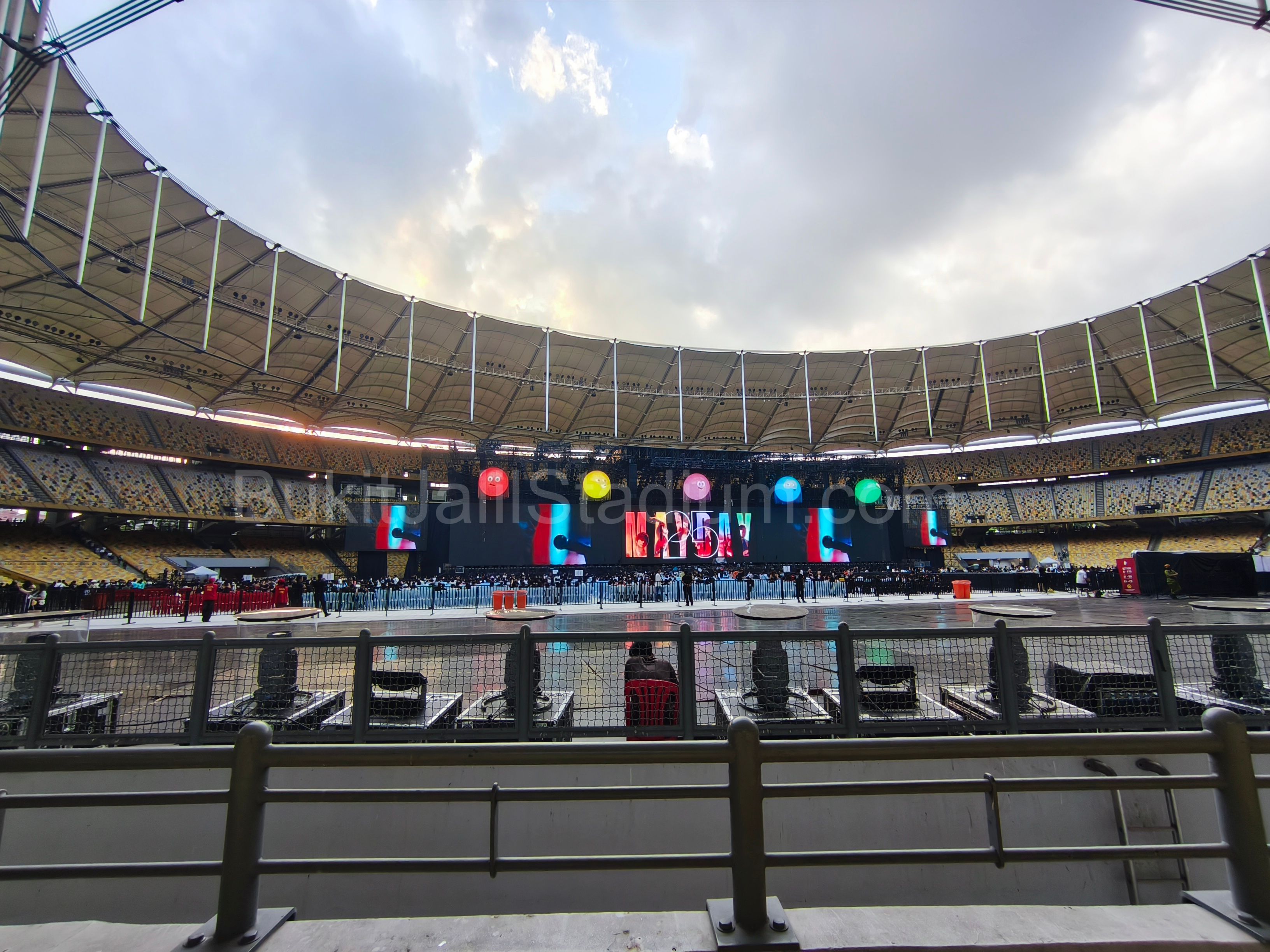 0.5x View of Bukit Jalil field from section 117 of Stadium Bukit Jalil.