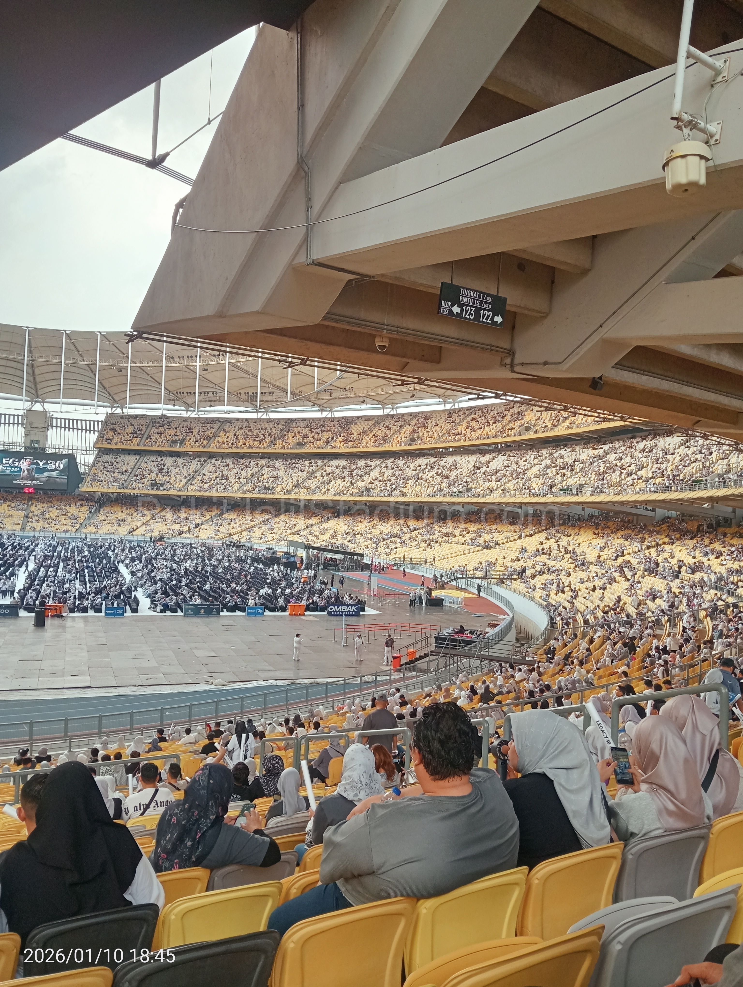 1x View of Bukit Jalil field from section 123 of Stadium Bukit Jalil.