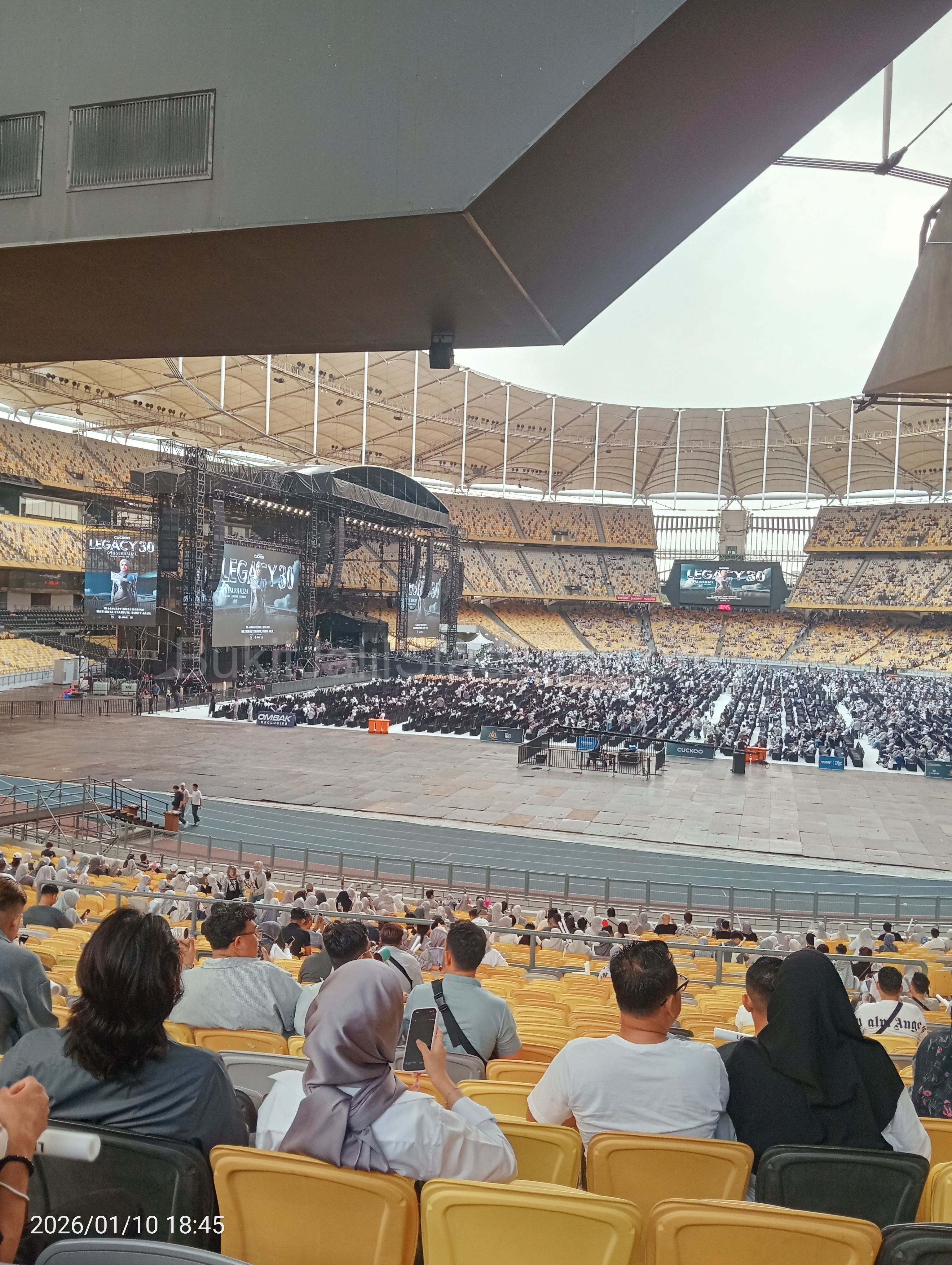 0.5x View of Bukit Jalil field from section 123 of Stadium Bukit Jalil.