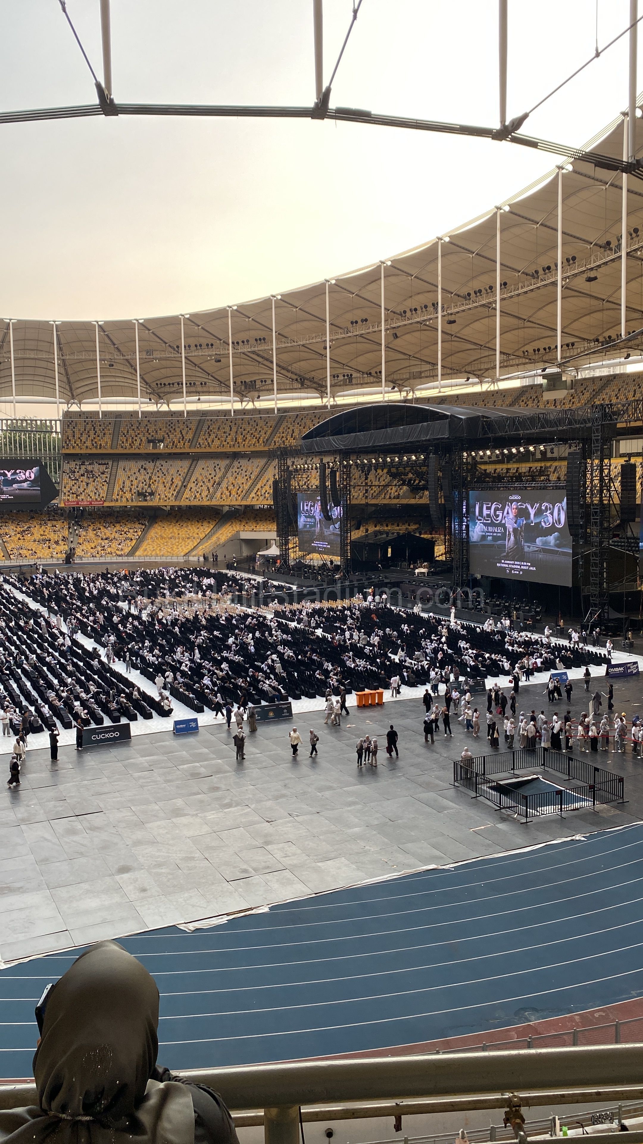 1x View of Bukit Jalil field from section 204 of Stadium Bukit Jalil.