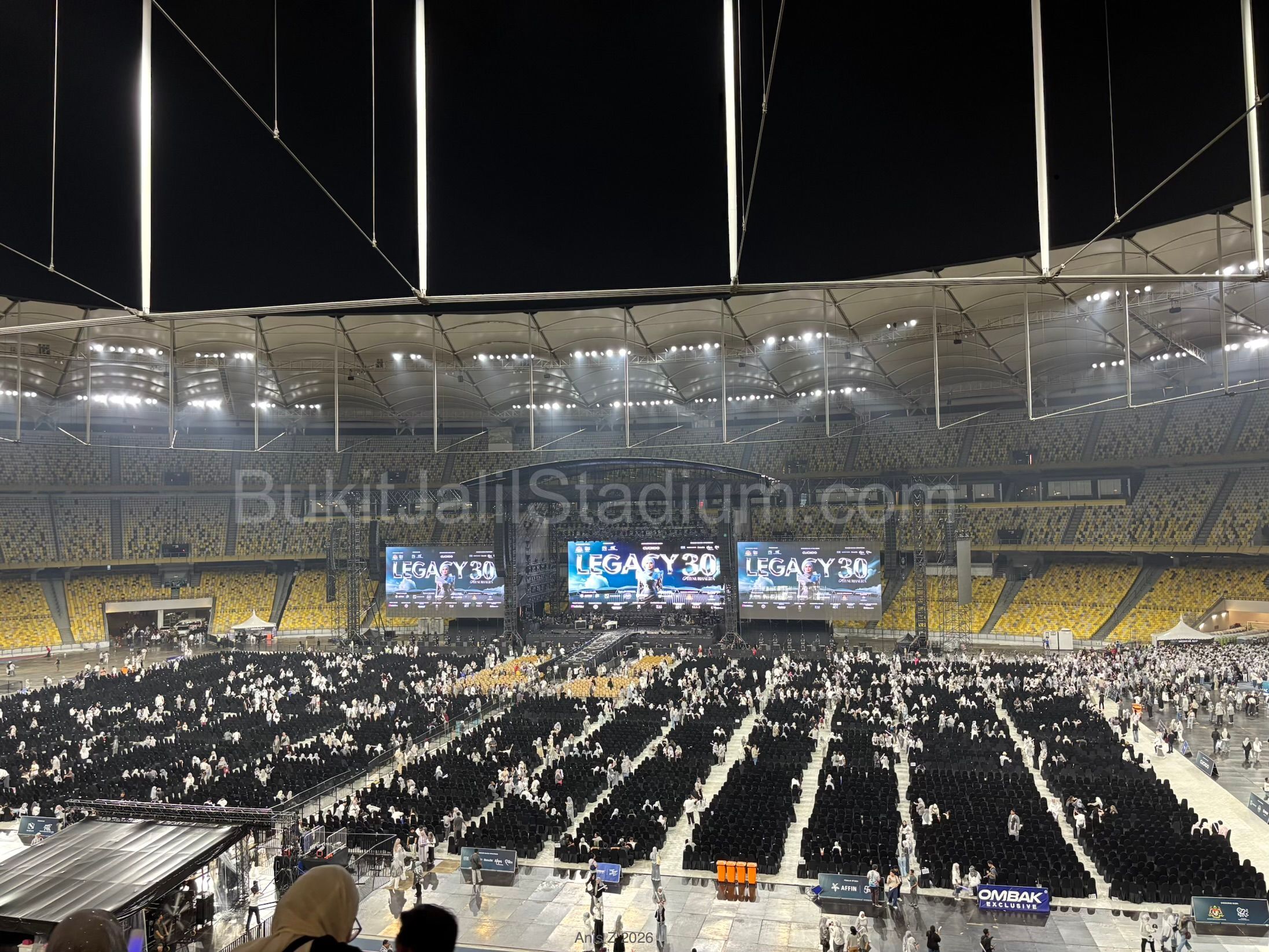0.5x View of Bukit Jalil field from section 210 of Stadium Bukit Jalil.