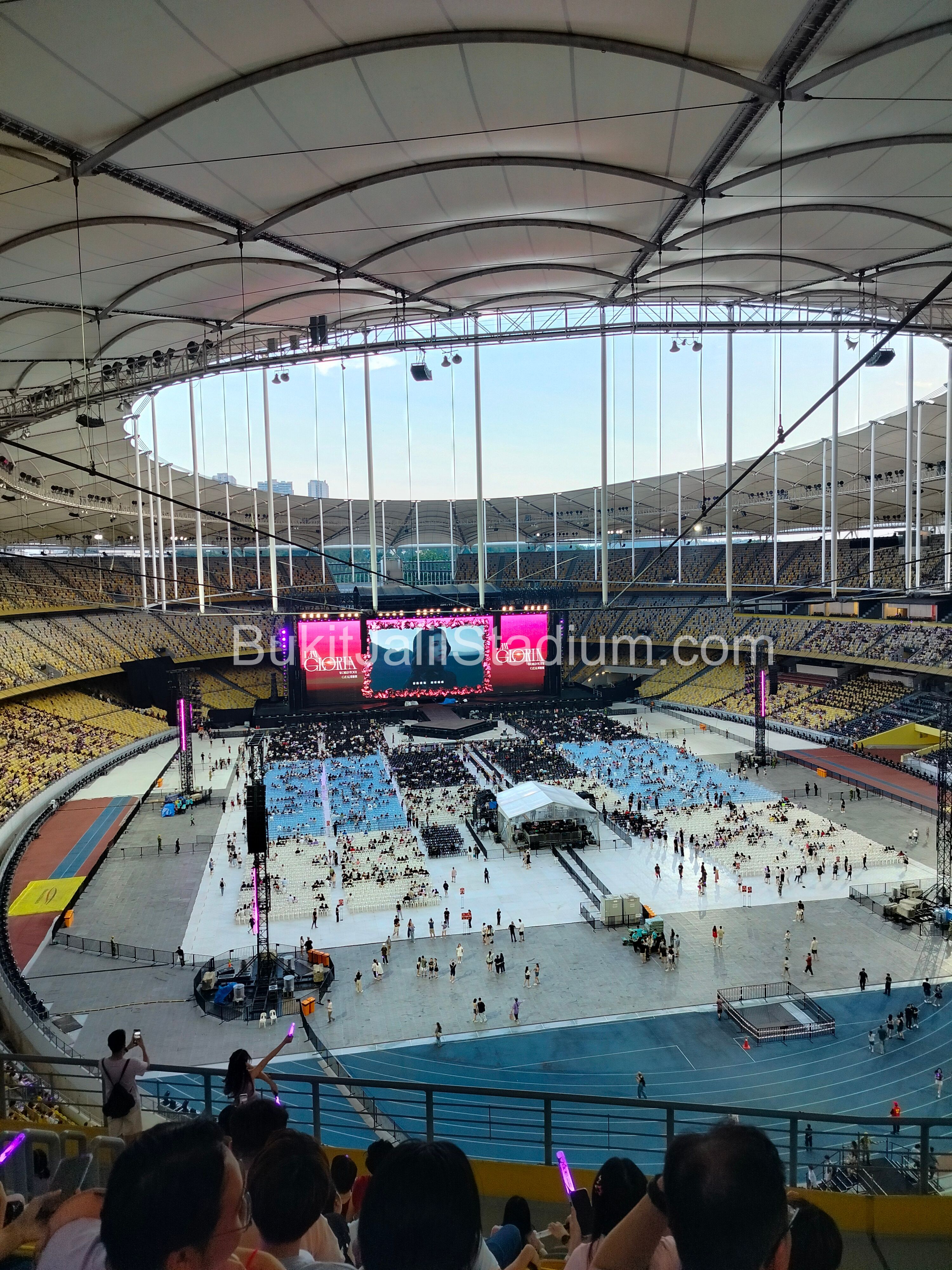 0.5x View of Bukit Jalil field from section 306 of Stadium Bukit Jalil.